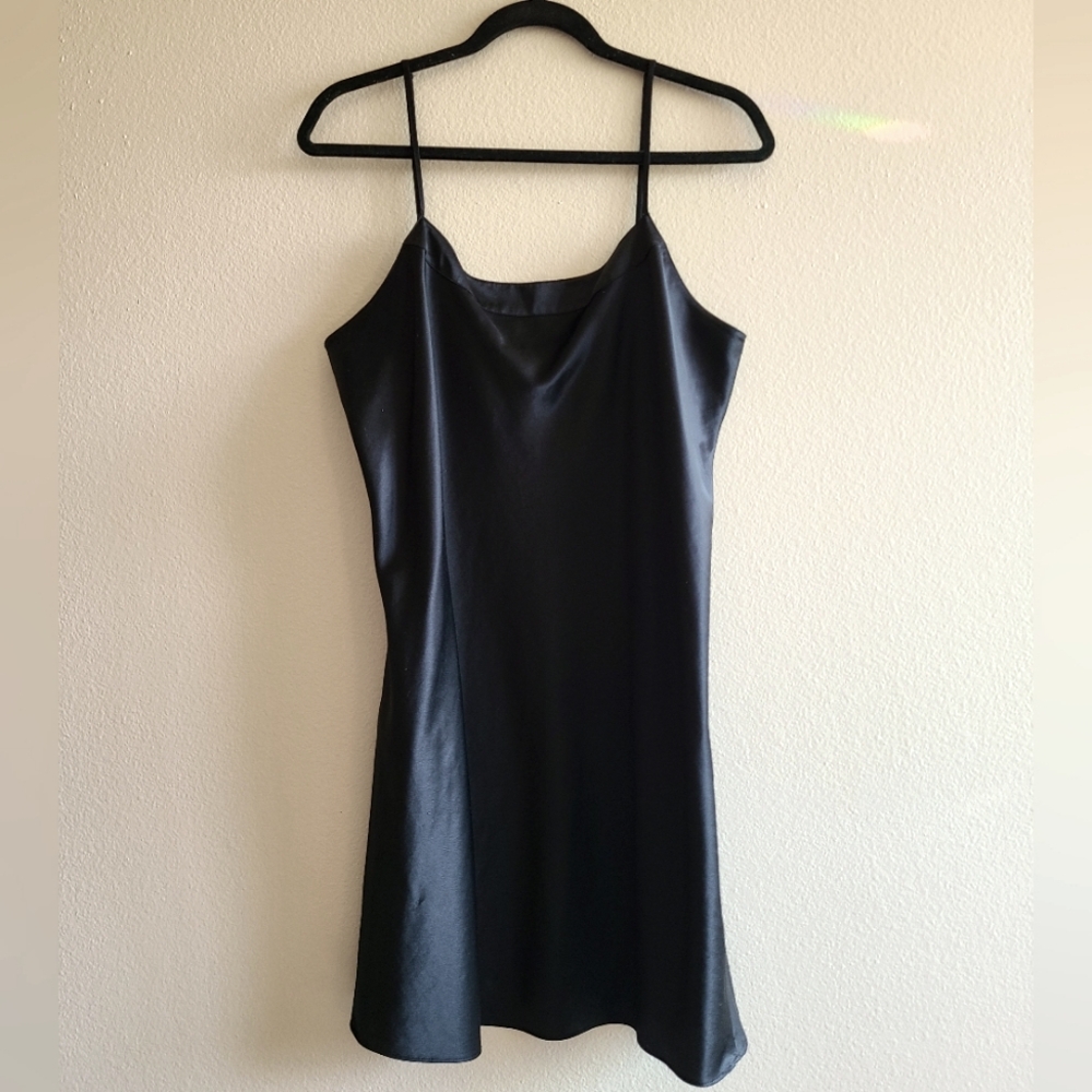 Vintage black slip dress